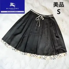 美品✨ バーバリーブルーレーベル ノバチェック スカート黒36日本製