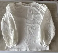 OPAQUE.CLIP ホワイト バルーンスリーブブラウス