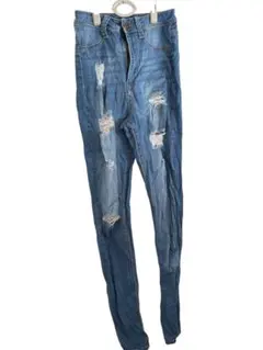 レア✨【7号】FASHION NOVA スキニーデニム 7 ライトブルー