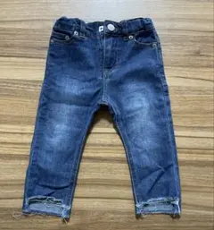 petit main ダークブルー パンツ 80