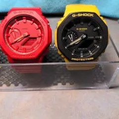 G-SHOCK カシオーク　レッド、バンブルビーカラー2本セット G-SHOCK カシオーク レッド、バンブルビーカラー2本セット - メルカリ