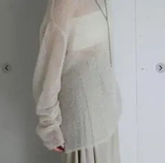 【新品】レウリィ　original lurex blend sheer knit