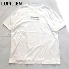 ルピリアンバックギャザー オーバーサイズ Tシャツ コットン ロゴ