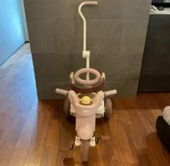 iimo ピンク 三輪車 ハンドル付き
