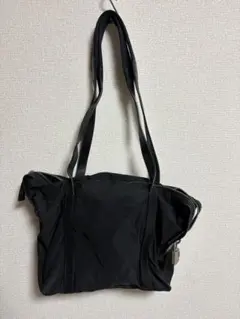 プラダ PRADA トートバッグ 三角ロゴ グレー Y2K ショルダー - メルカリ