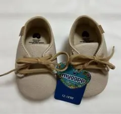 【未使用】 myggpp ベビーシューズ　12-18m 13㎝