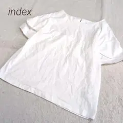 ✨️index✨️　インデックス　フリル袖　半袖カットソー　ホワイト　ゆったりのサムネイル