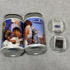 ピクサーの世界展オリジナルラベル缶&アクリルキーホルダー 3つセット