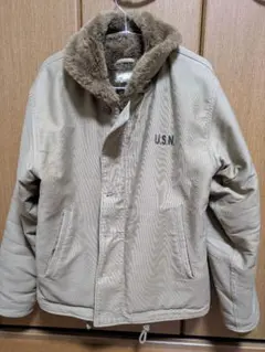 U.S.N. デッキジャケット値下げ交渉可TALONジッパー、サイズ36状態良好