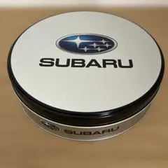SUBARU 金属製円形缶 直径約18.5cm