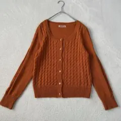 ドリップドロップス　ニットカーディガン　アルパカ混　羽織　秋冬素材　2サイズ
