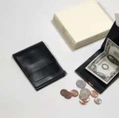 RELAXFIT 財布 マネークリップ リラックスフィット 新品未使用 ブラック RELAX FIT リラックスフィット ”BENJAMIN”レザーウォレット・ブラック