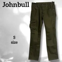 【Johnbull】(S) ストレッチカーゴパンツ カーキ ユニセックス