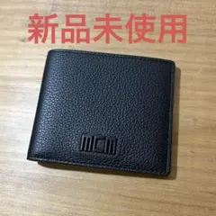 MCM ブラックレザー 二つ折り財布 MCM エムシエーム 二つ折り財布 折財布 ミニ財布 メンズ