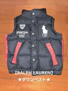 ★RALPH LAUREN★ ラルフローレン デカロゴ ダウンベスト 100