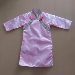 キッズ　チャイナドレス ピンク 花柄