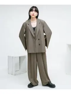 KBF ケービーエフ サイドオープンスラックス モカ