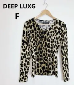 美品 DEEP LUXG レオパード柄ニット F