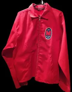 K-BRAND スウィングトップ ワークジャケット 短丈 レッド　赤　ワッペン