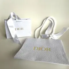 ディオールショッパー ホワイトDIOR リボン付特別セット