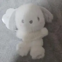 サンリオ　ポチャッコ　マスコットホルダー　しろふわ雲でおひるね