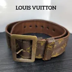 LOUIS VUITTON サンチュール モノグラム レディース幅広ベルト