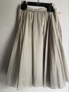 FOXEY BOUTIQUE リネン フレアスカート ベージュ40 - メルカリ