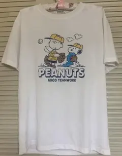 ☆スヌーピー☆PEANUTS☆ベースボール☆半袖Tシャツ☆通気性☆中古送料込