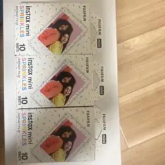 富士フィルム instax mini チェキフィルム スプリンクルズ3個