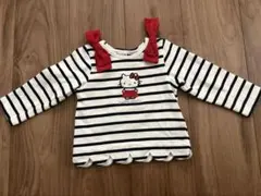 ハローキティ ストライプ Tシャツ 80cm サンリオ　プティマイン