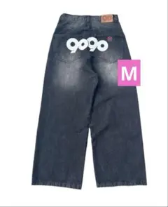 9090 OG Logo Painted Denim Pants