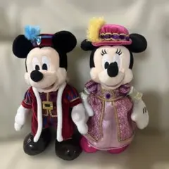 ミラコスタ　ミッキー　ミニー　ぬいぐるみバッジ