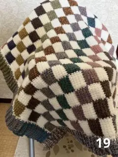 ハンドメイド　ブランケット
