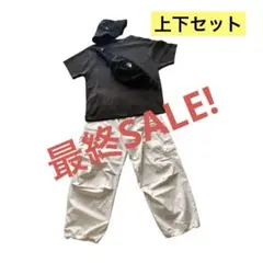 『上下セット』『メンズ』Tシャツ Mサイズ　カーゴパンツSサイズ