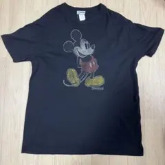 クラシック ミッキーマウス プリント Tシャツ ブラック USA製