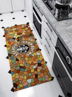 ★大人気★スタバ・マット★ステンドグラス★【40センチ×120センチ】