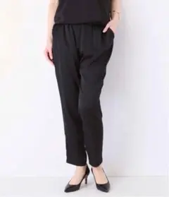 Deuxieme Classe シルクサテン ドロストパンツ ブラック 38 - メルカリ
