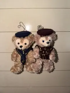 ダッフィー・シェリーメイぬいぐるみバッジ　セーラー服2014