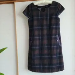 BURBERRY BLUE LABEL チェック柄 半袖ワンピース 38 - メルカリ