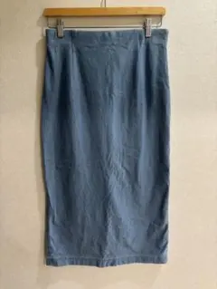 ユニクロ　デニムジャージーナロースカート