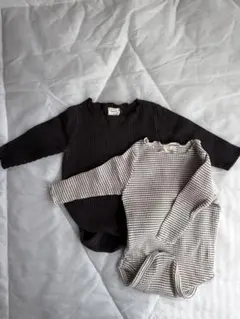 MONBEBE ロンパース2点セット