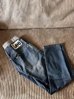 【美品】Lee ストレッチデニムパンツ 130 ブルー