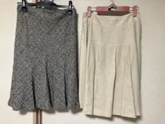 【23区】　ひざ丈スカート 2点セット（38号、40号サイズ）のサムネイル