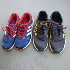 adidas　キッズスニーカー 2足セット　24センチ　24.5センチ