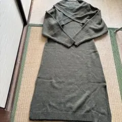 BEAMSH E ART ビームスハート　レイアードニットワンピース