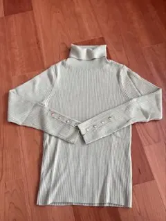 green label relaxingリブ編みハイネックセーター