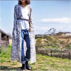antiqua☆花柄スリットガウンのサムネイル