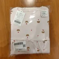 【新品未開封】ケーキ柄長袖パジャマ 120cm