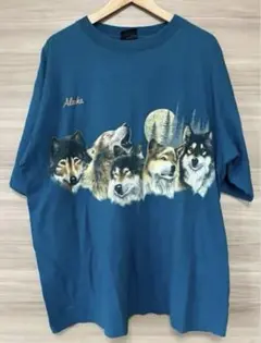 【美品】90s ハビタット ネイチャーウルフTシャツ あいみょん着用 XXLのサムネイル