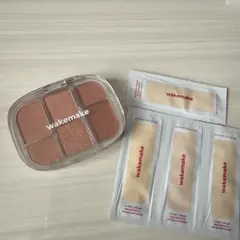 WAKEMAKE ソフトシアーマルチパレット 01コーラルヘルツ サンプルセット